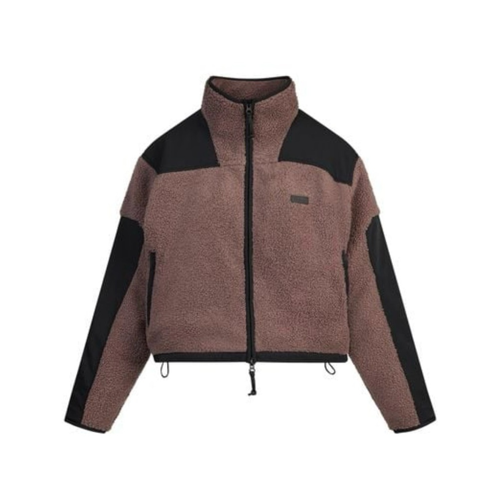 SKIMS TEDDY BOXY ZIP UP JACKET NWOT